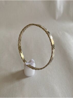 Sterling Silver 925 Braided Bangle Bracelet - Women's Jewelry